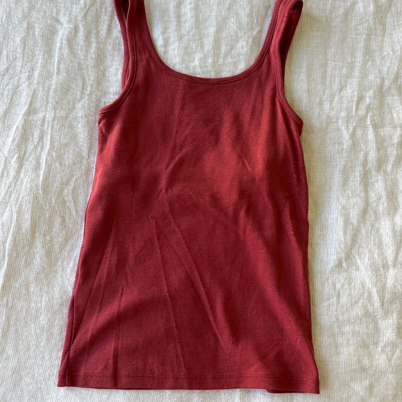 Jcrew Perfect Fit Tank Top, XS, Red - Picture 2 of 4